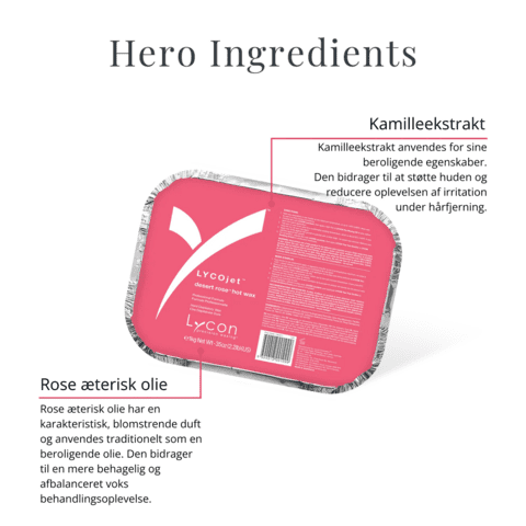 1HL0071 | LYCOJET DESERT ROSE HOT WAX 1 KG - KATEGORI  SUPERHERO -Vægt 1kg