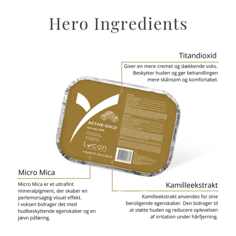 1HL0011 |  ACTIVE GOLD HOT WAX 1 KG - KATEGORI KLASSISK - Vægt 1kg