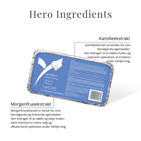 1HL0091 | LYCOJET EYEBROW HOT WAX 500 GR - KATEGORI  SUPERHERO -Vægt 0,5kg