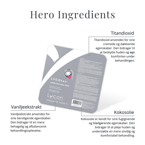 1HL0151 | LYCOTEC WHITE HOT WAX 500 GR - KATEGORI LYCOTEC VEGANSK - Vægt 0,5kg