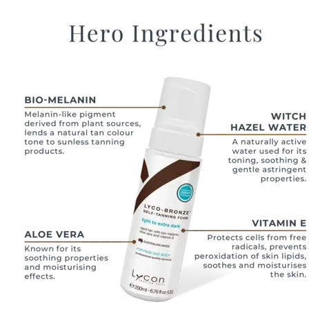 2AT1741 | LYCO-BRONZE Self-Tanning Foam 200ml